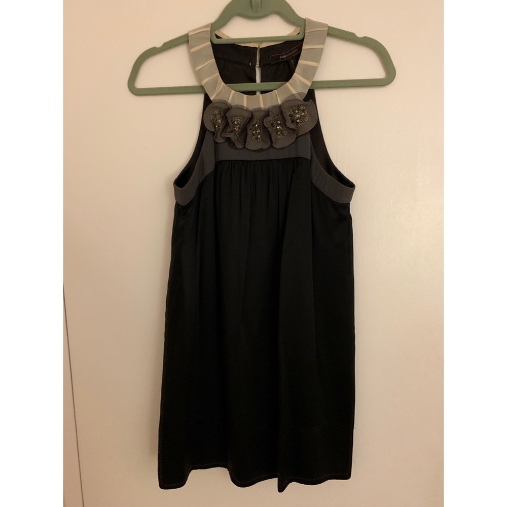 BCBG high neck silk dress